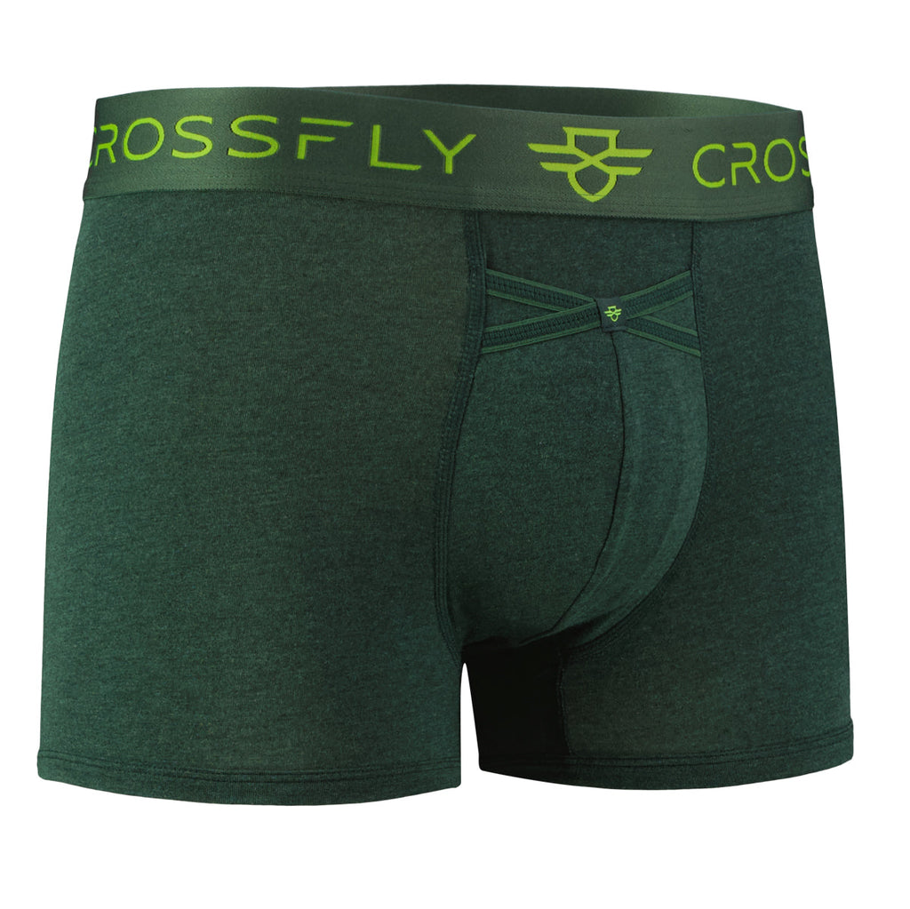 3-pack: IKON Men's 3" Trunks - Green Marle