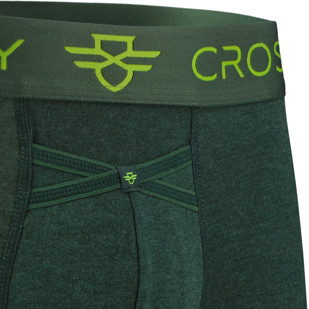 IKON Men's 6" Boxers - Green Marle