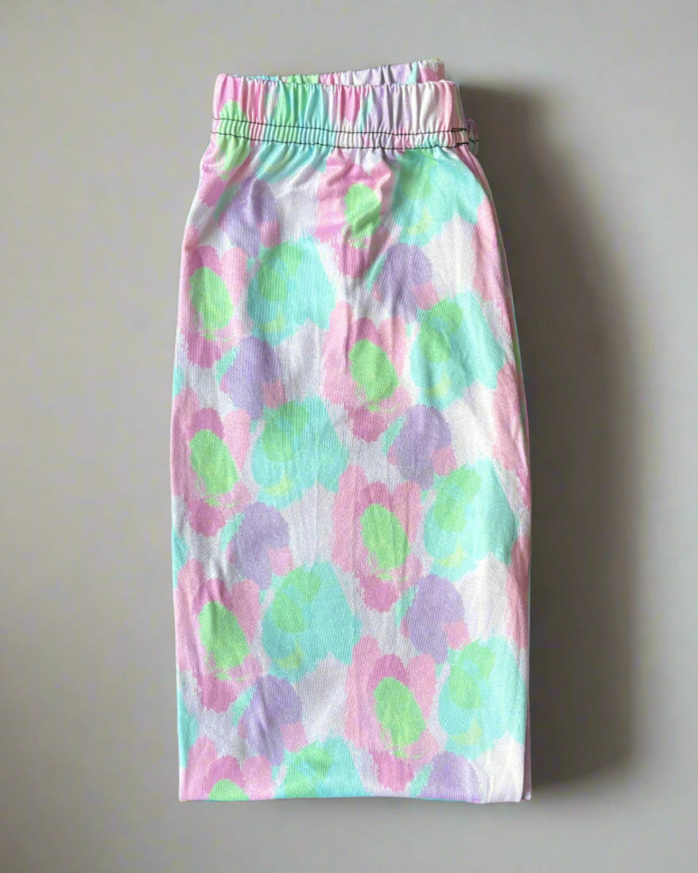 Pastel Patch design full length stretchy leggings