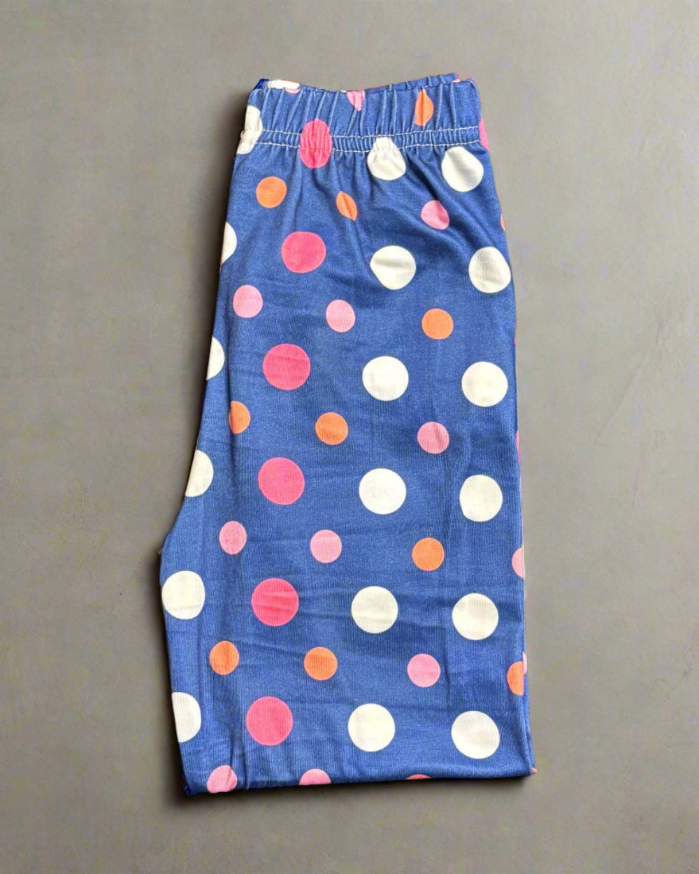 Purple dots design full length leggings