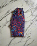 Fiery floral pattern full length leggings
