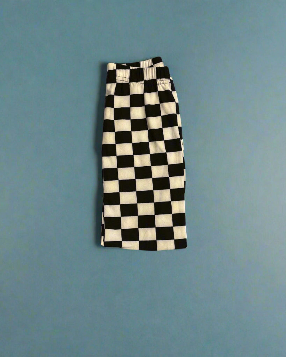 Chequered flag design full length leggings
