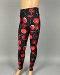 Cherry design full length leggings