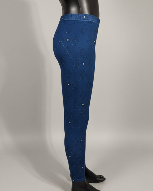 'Midnight Class' design full length stretch leggings