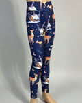 Winter forest cottage leggings