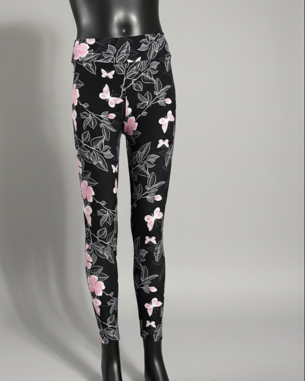 Flower & butterfly patterned leggings