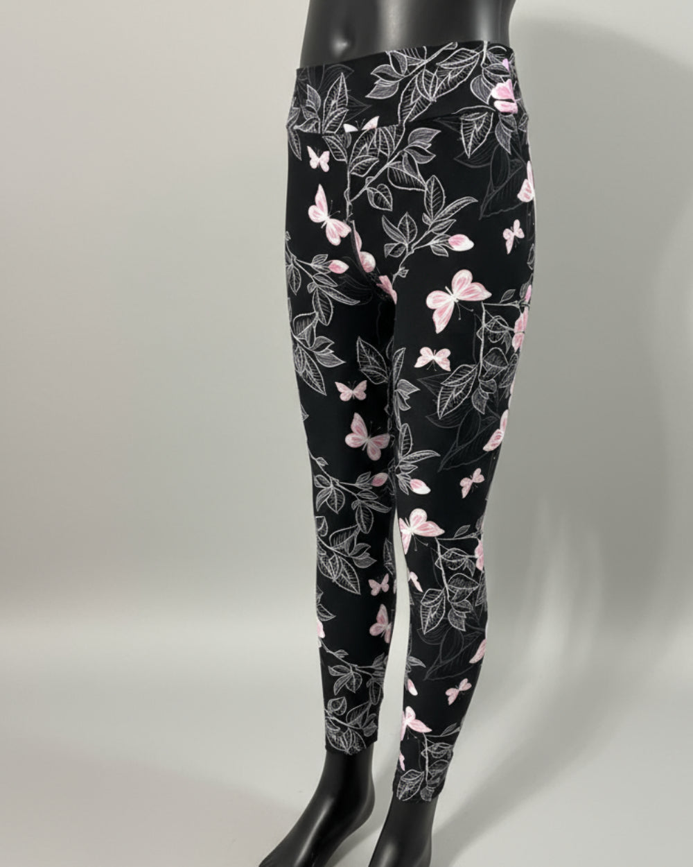 Flower & butterfly patterned leggings