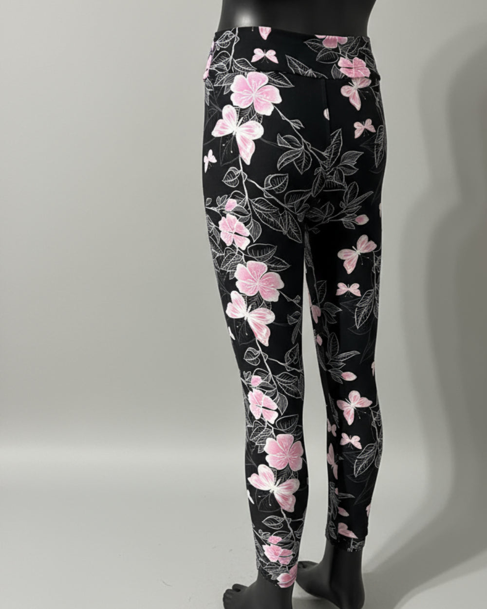 Flower & butterfly patterned leggings