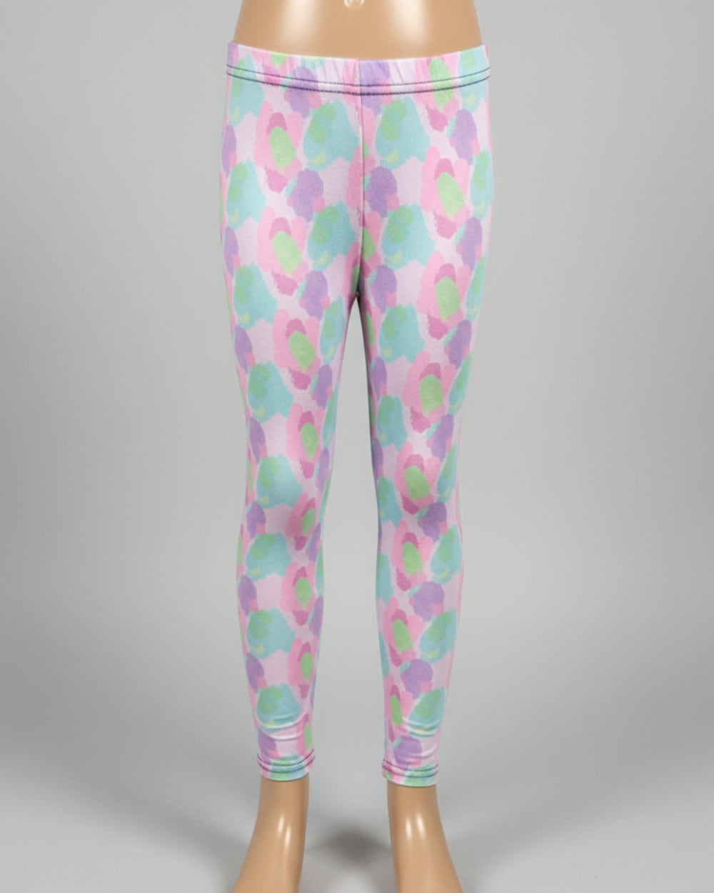 Pastel Patch design full length stretchy leggings