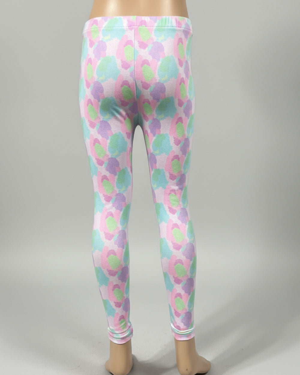 Pastel Patch design full length stretchy leggings