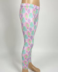 Pastel Patch design full length stretchy leggings