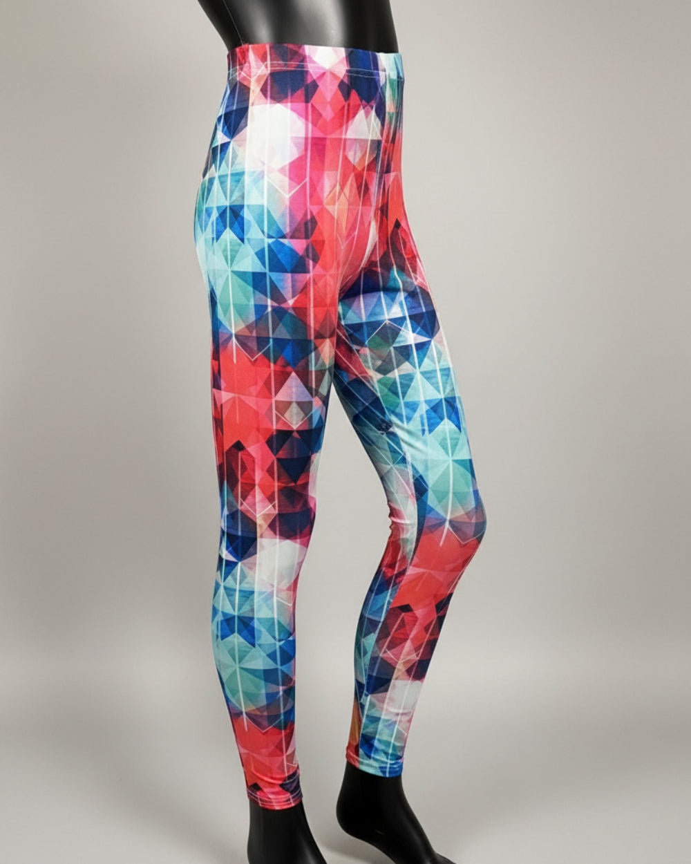 'Diamonds' design full length stretch leggings