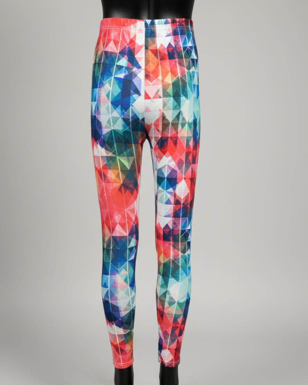 'Diamonds' design full length stretch leggings