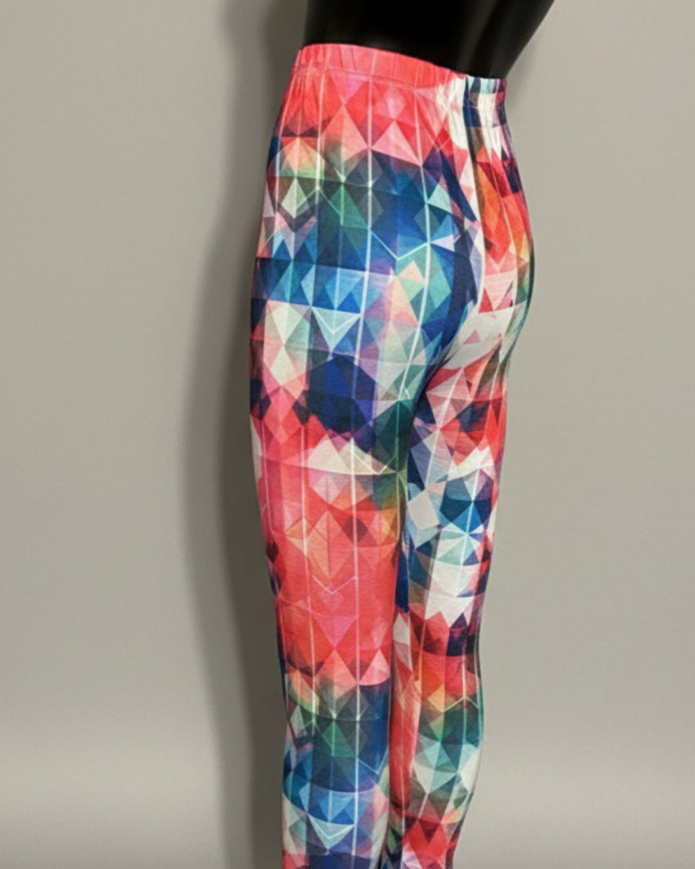 'Diamonds' design full length stretch leggings