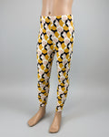 Retro circles patterned leggings, full length