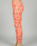 Orange star design leggings
