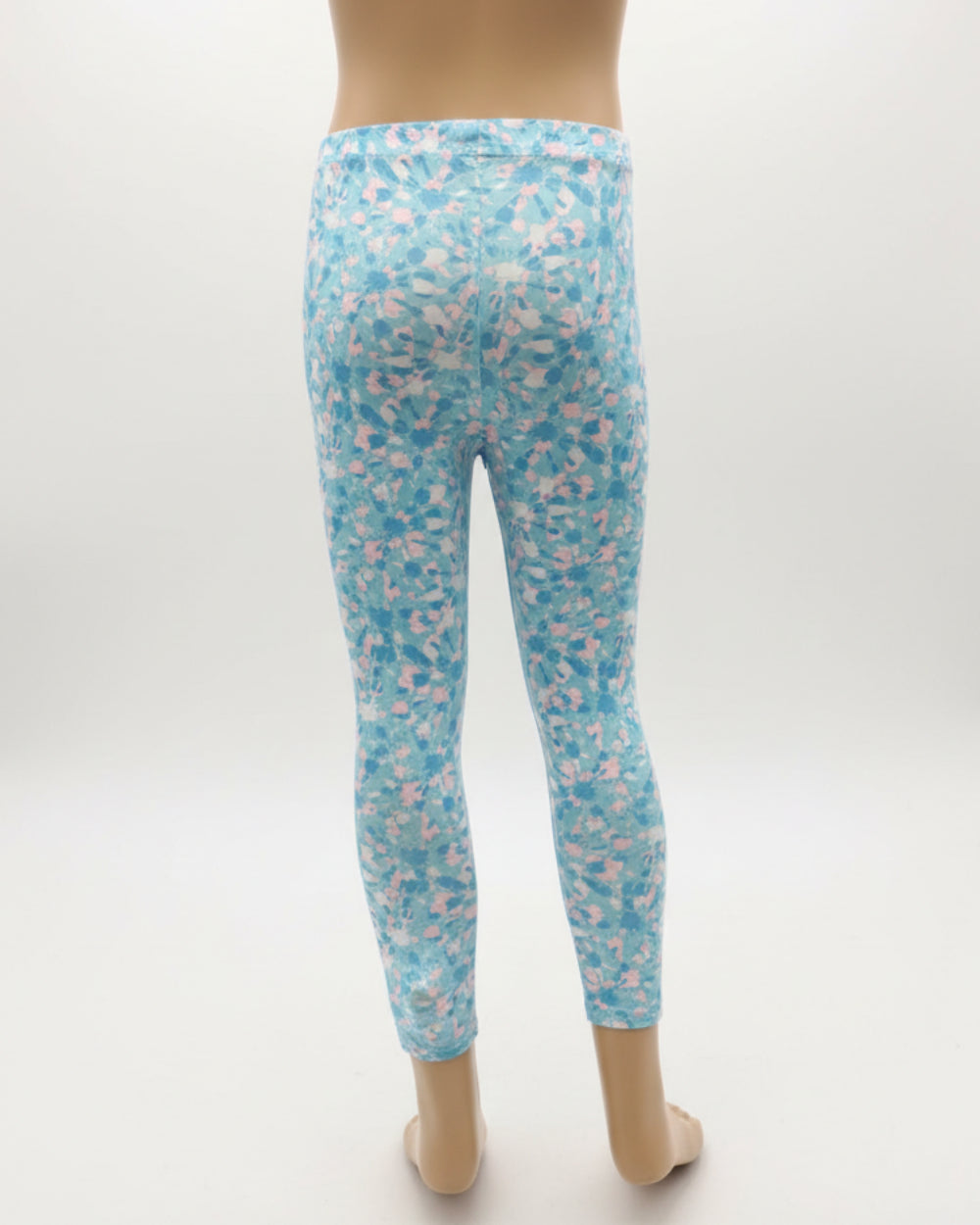 Blue & pink full length leggings