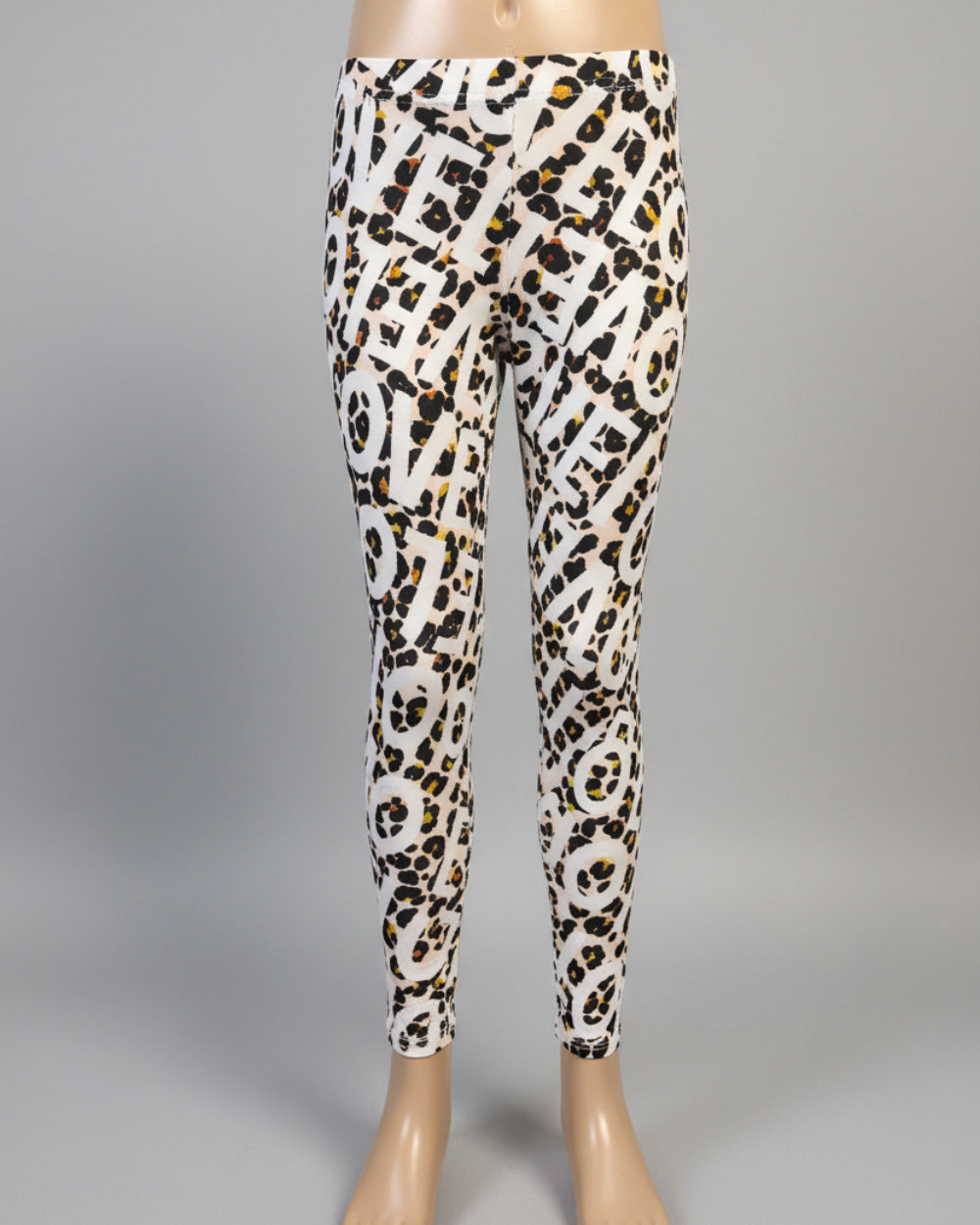 'Leopard love' design full length leggings