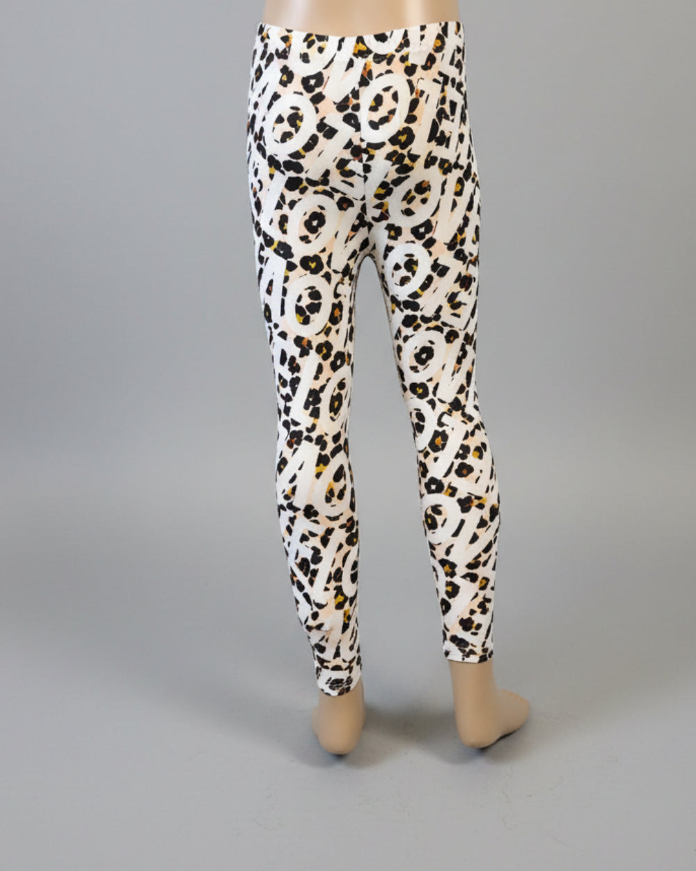 'Leopard love' design full length leggings