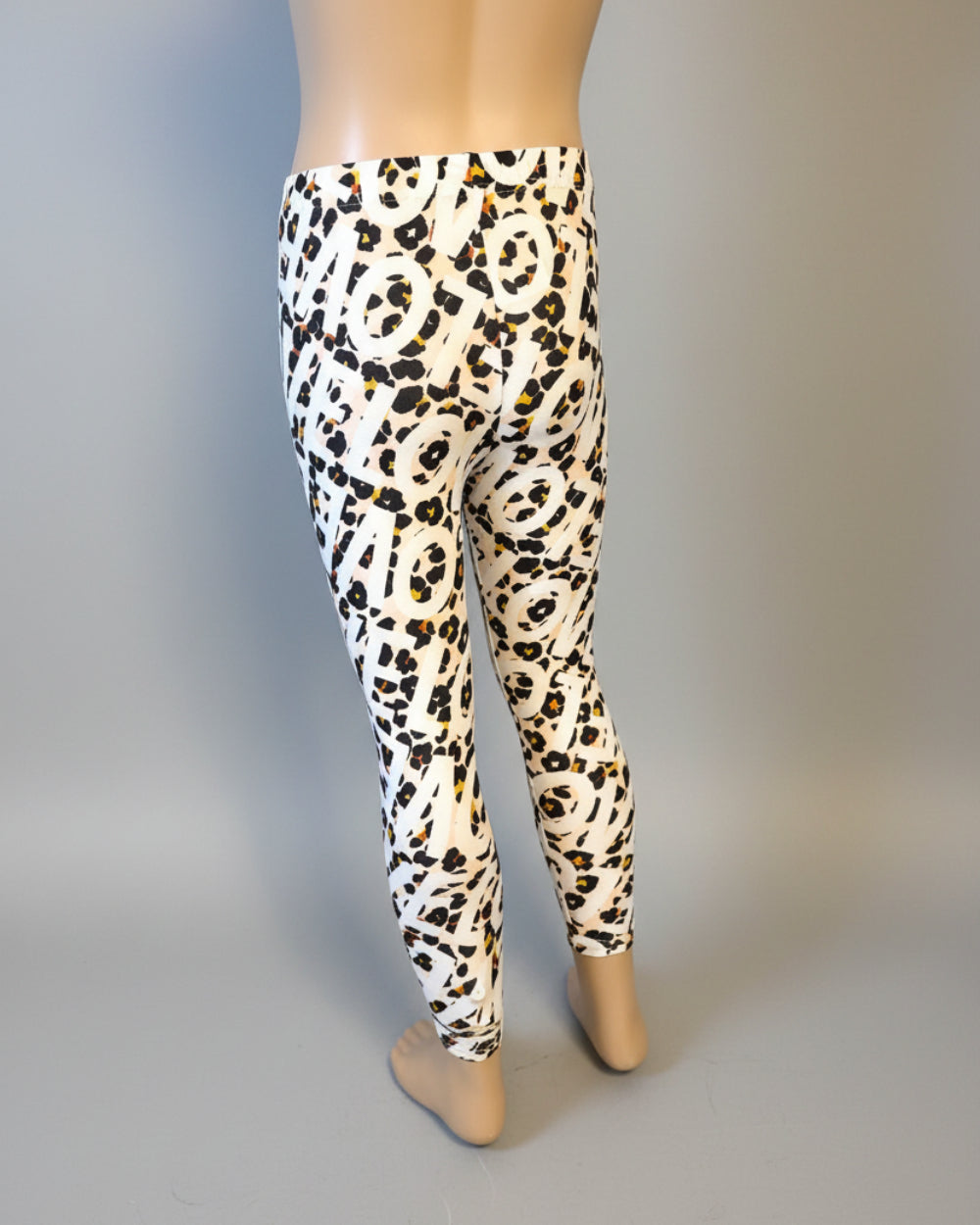 'Leopard love' design full length leggings