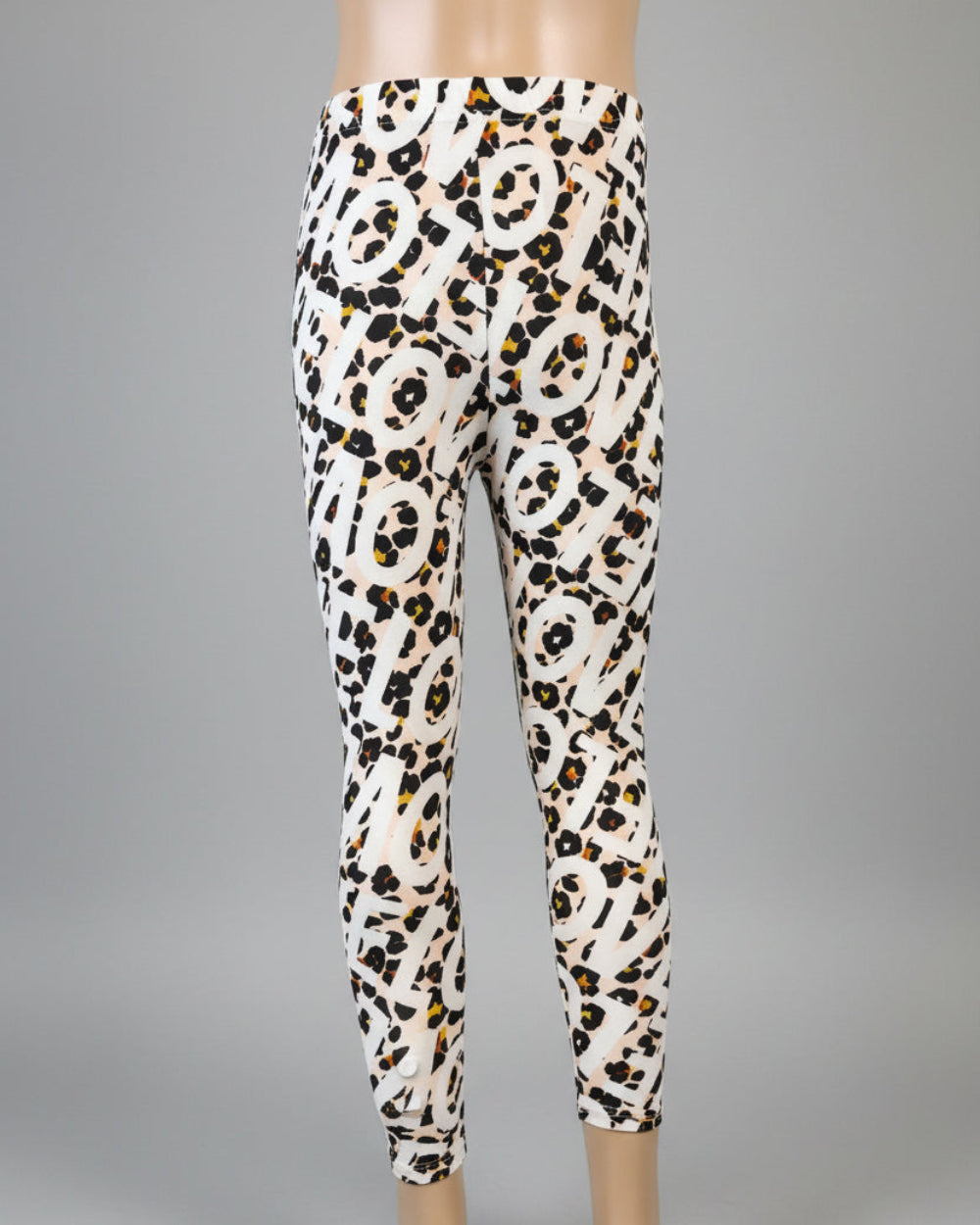 'Leopard love' design full length leggings
