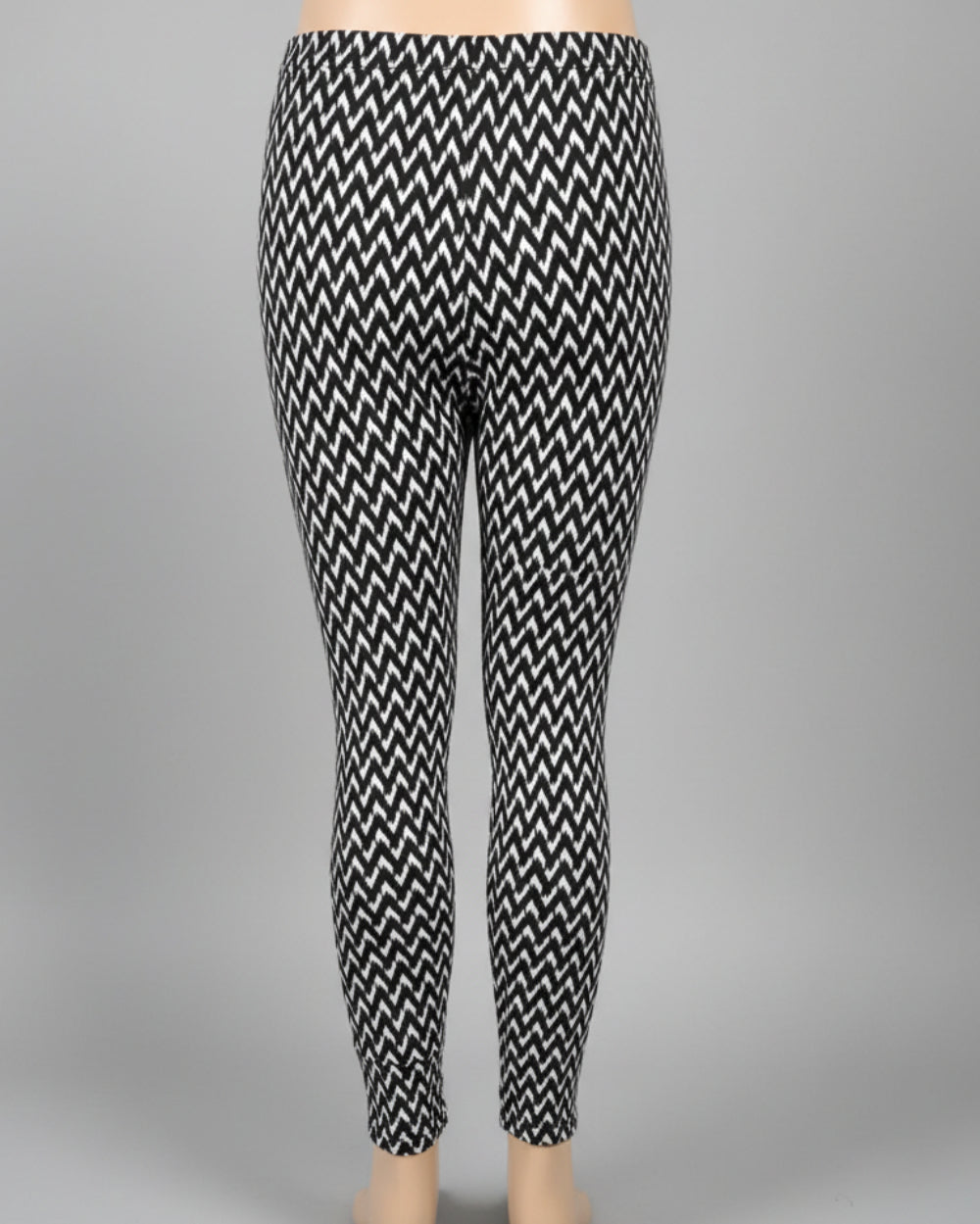 Black & white design girls full length leggings