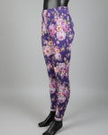 Purple flowers leggings