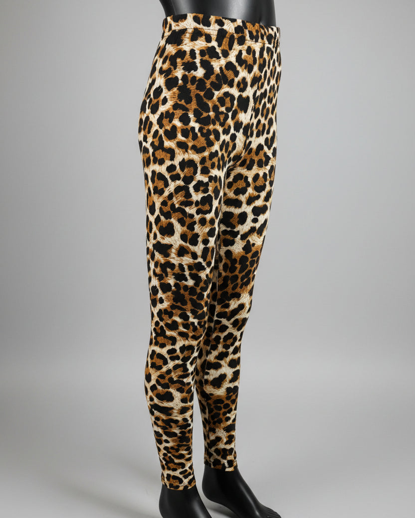 'Wild leopard' design full length leggings