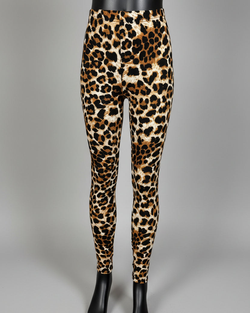 'Wild leopard' design full length leggings