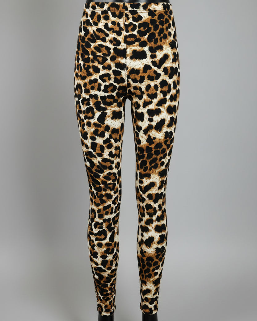 'Wild leopard' design full length leggings