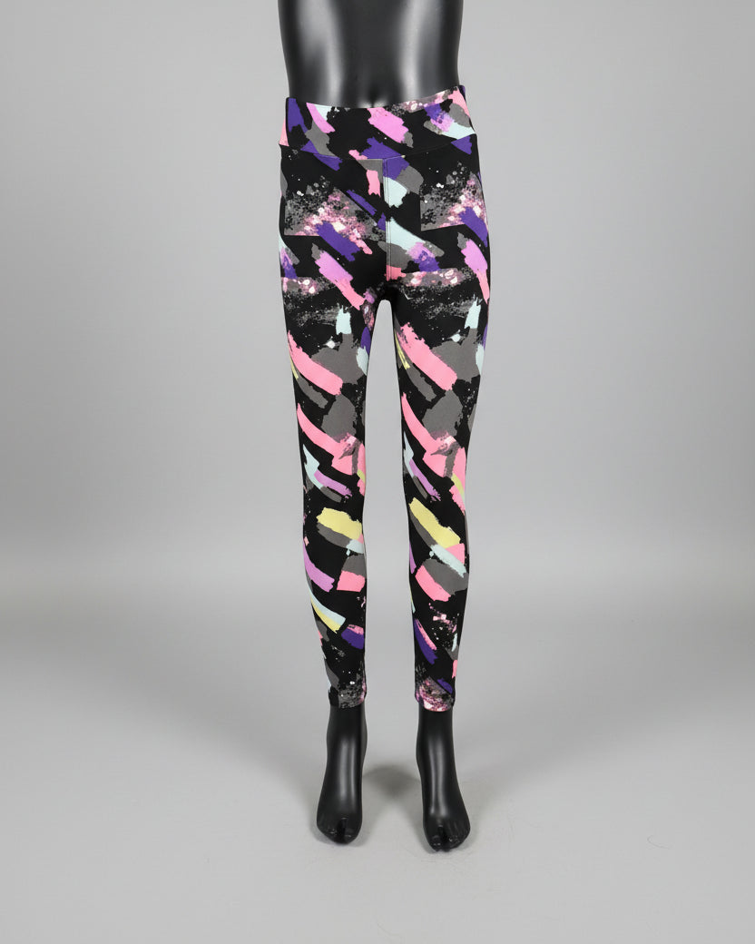 'Jazz brush' design full length leggings