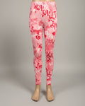 Girls 'I Love You' design full length leggings
