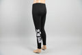 Black paw love design full length stretch leggings