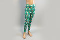 Green star design leggings