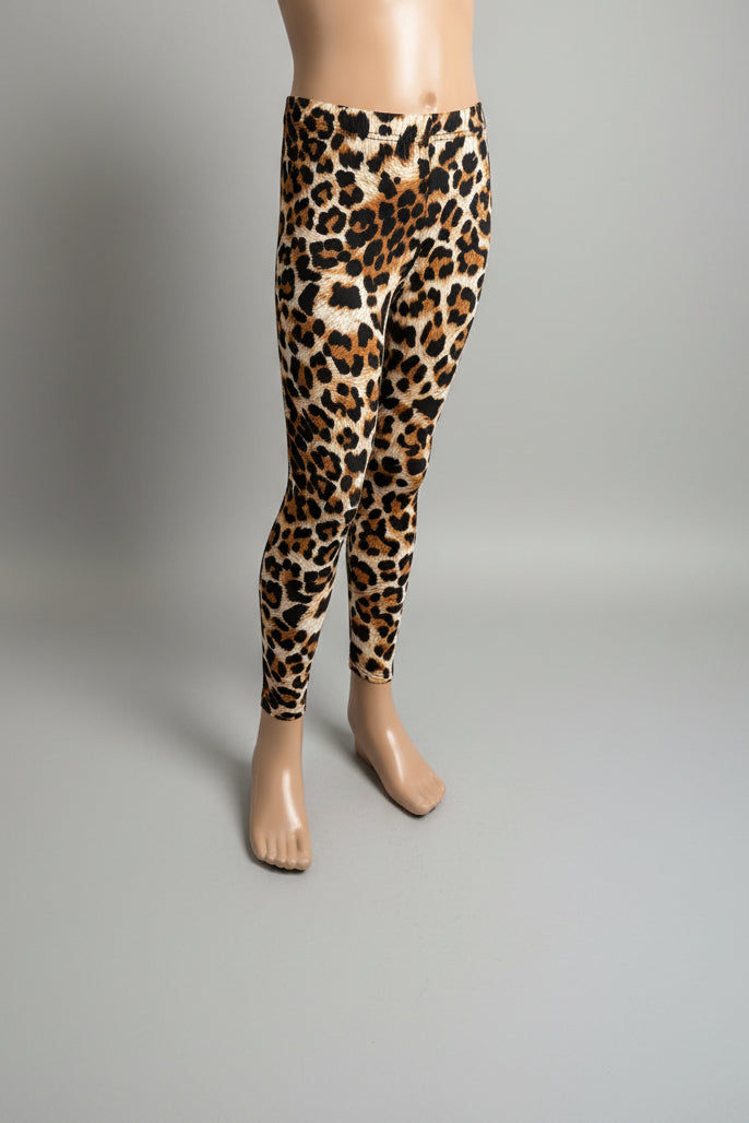 'Wild leopard' design full length leggings
