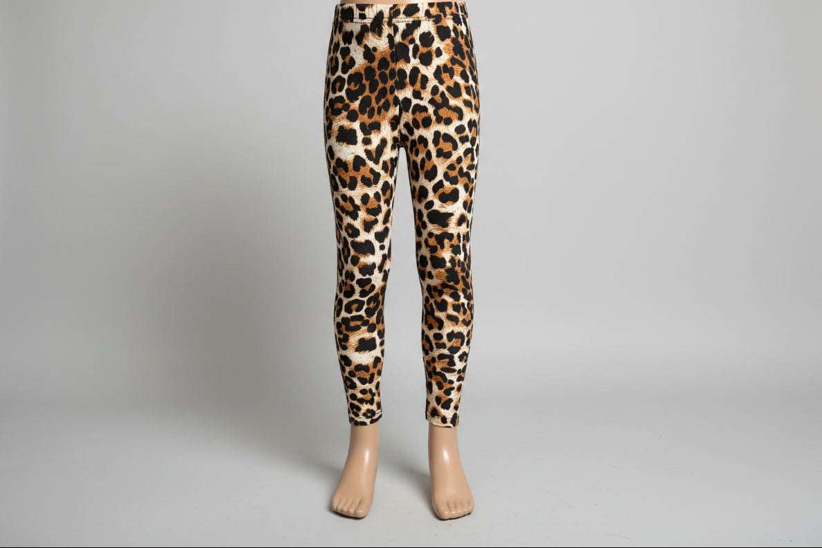 'Wild leopard' design full length leggings