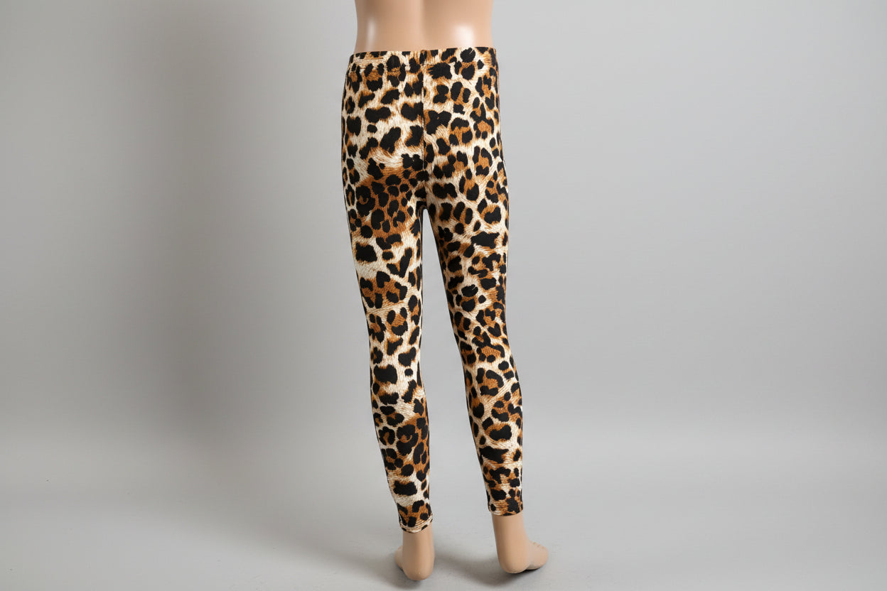 'Wild leopard' design full length leggings