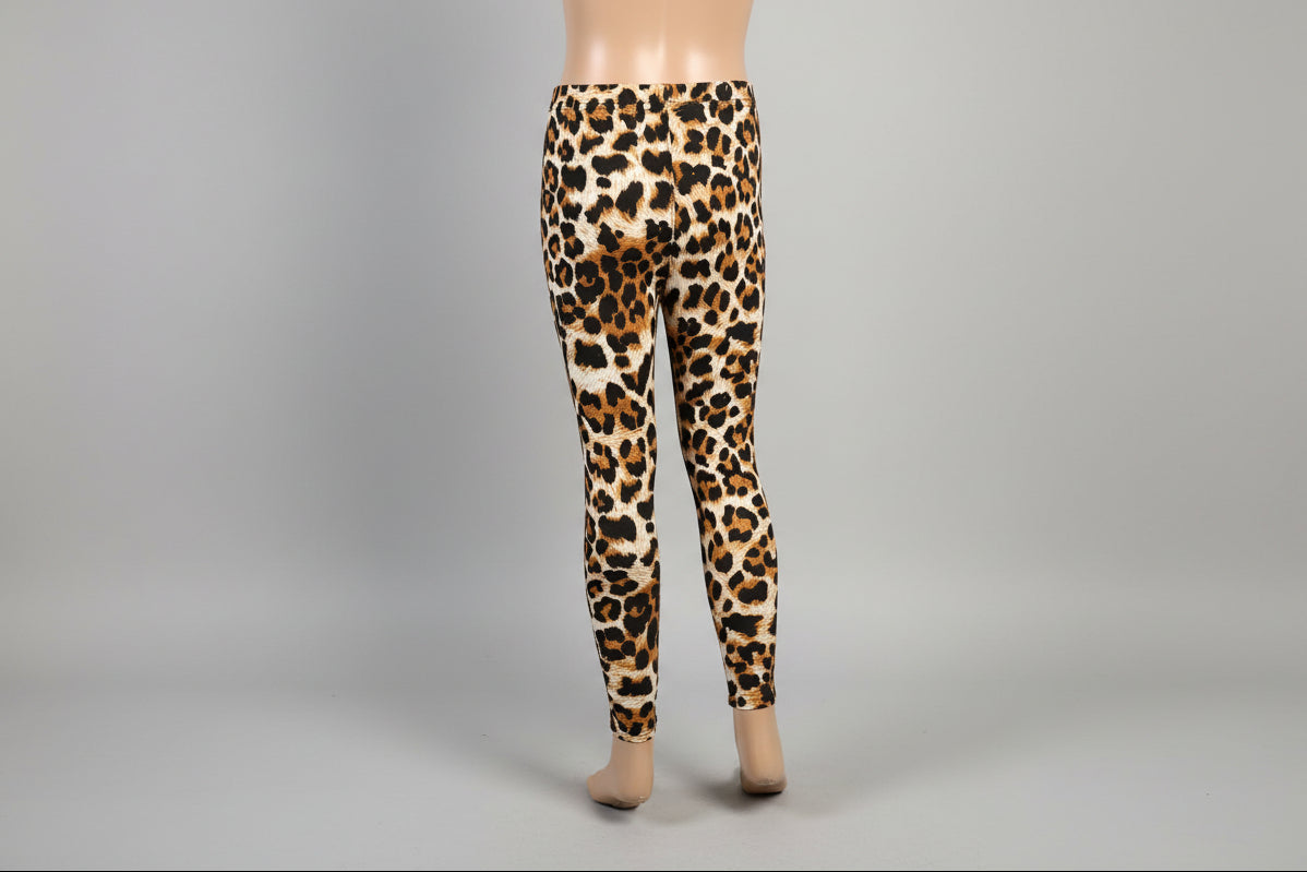 'Wild leopard' design full length leggings