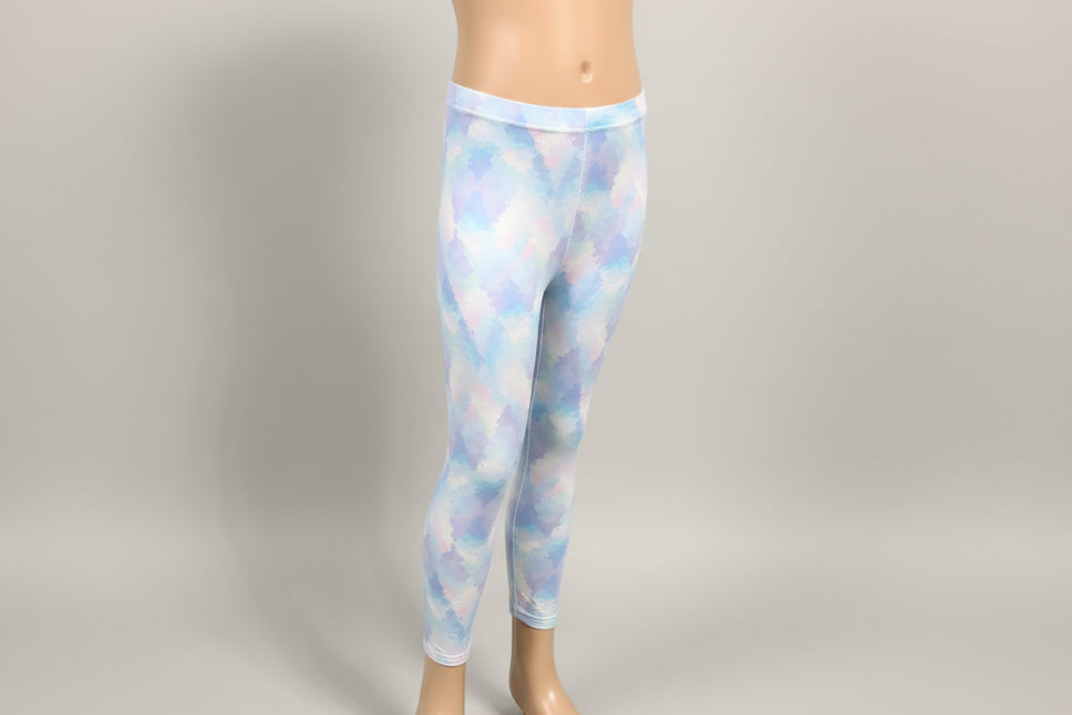 Pastels design full length stretch leggings