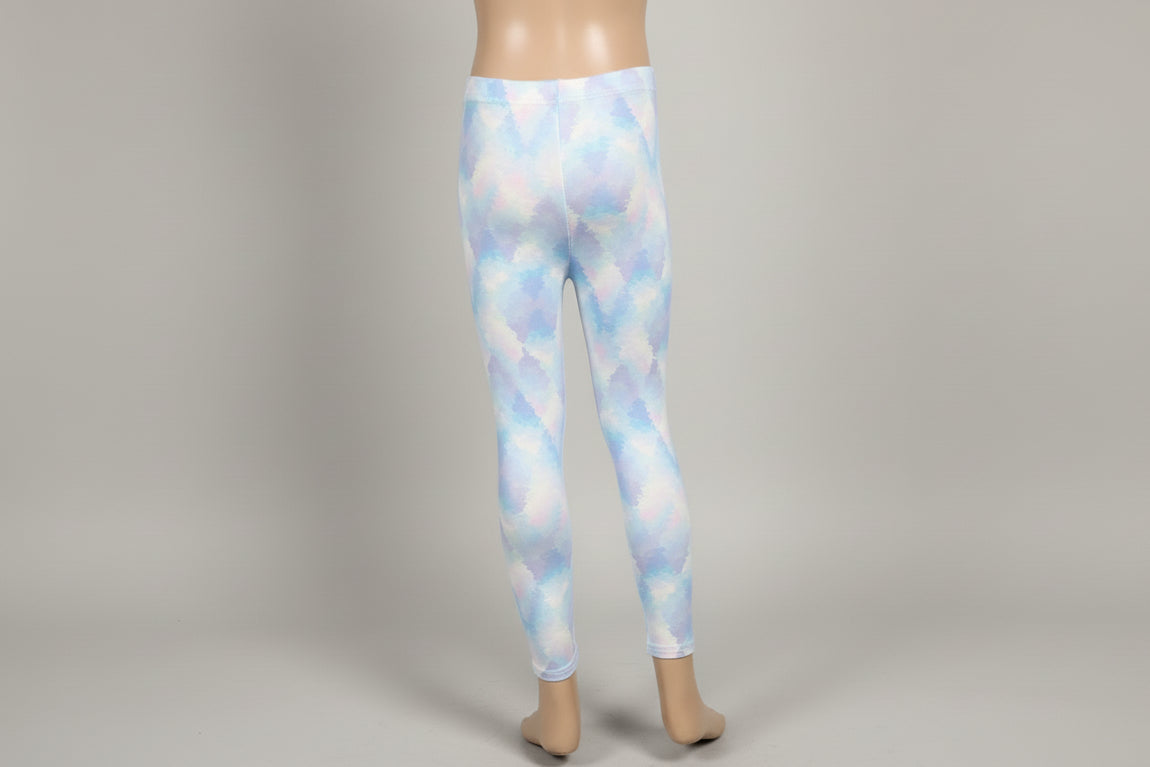 Pastels design full length stretch leggings