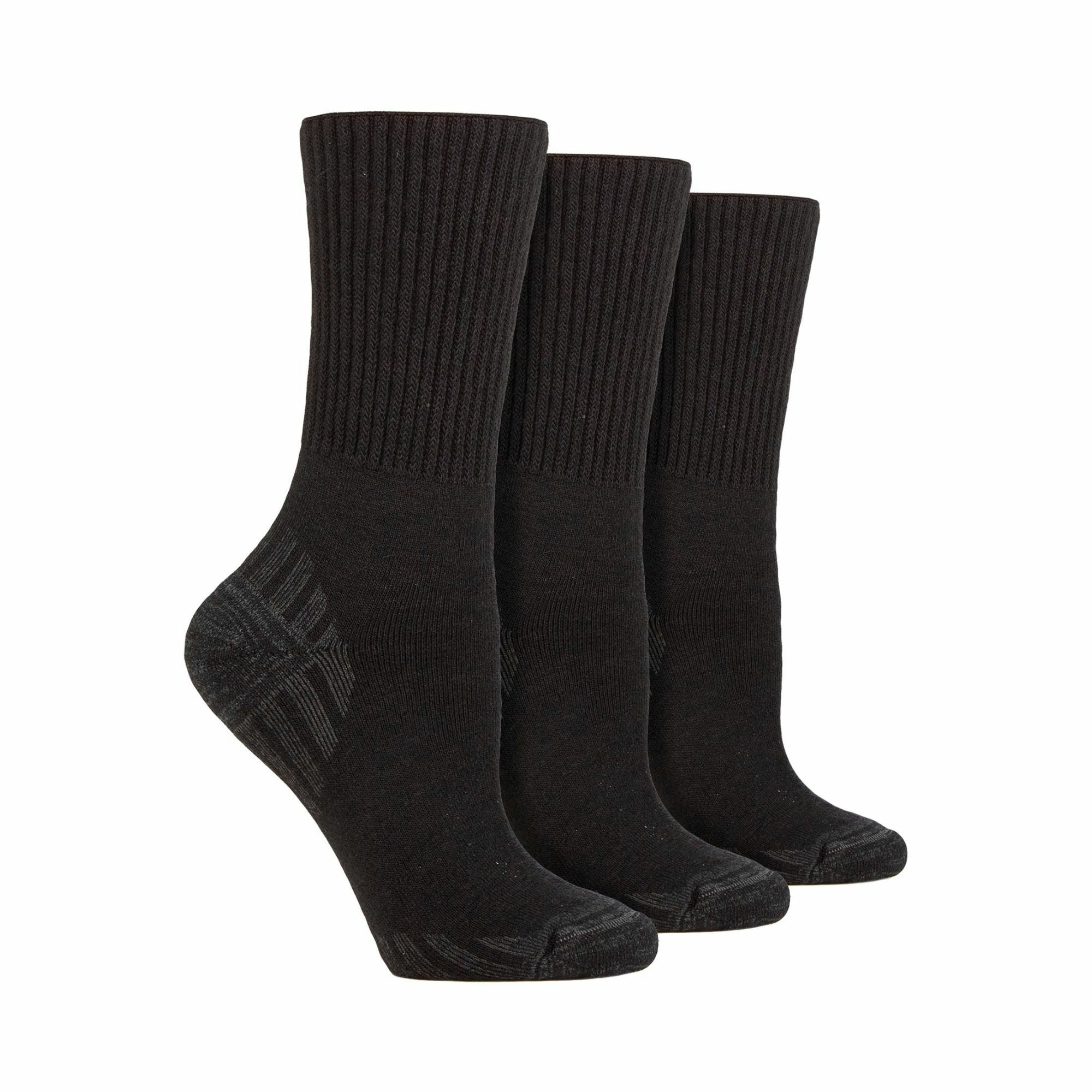 3 Pack Diabetic Walking Socks for Men | Extra Wide Wool Hiking Socks