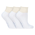 3 Pack Extra Wide Cotton Low Cut Ankle Diabetic Socks