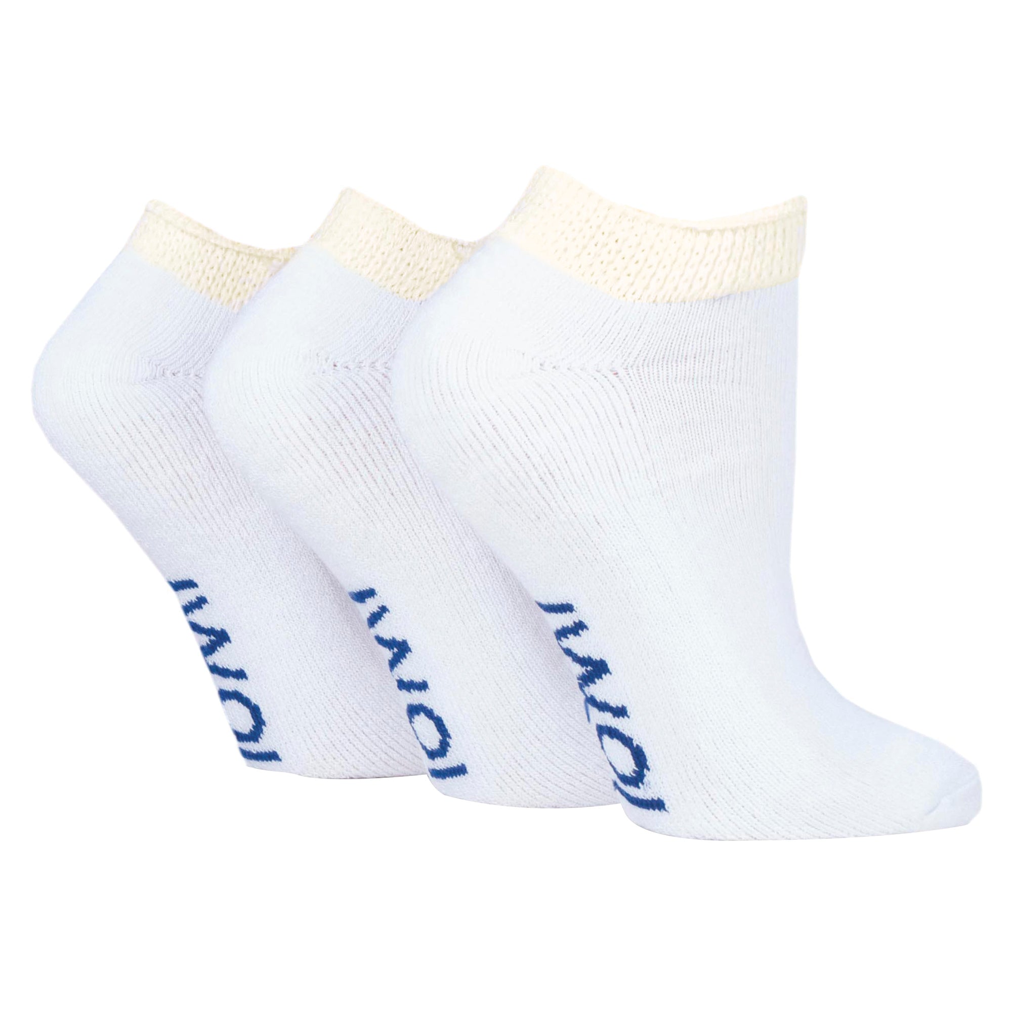 3 Pack Cotton Trainer Diabetic Socks for Swollen Feet & Ankles