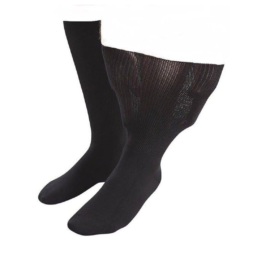1 Pack Extra Wide Loose Fit Cotton Oedema Socks for Swollen Ankles