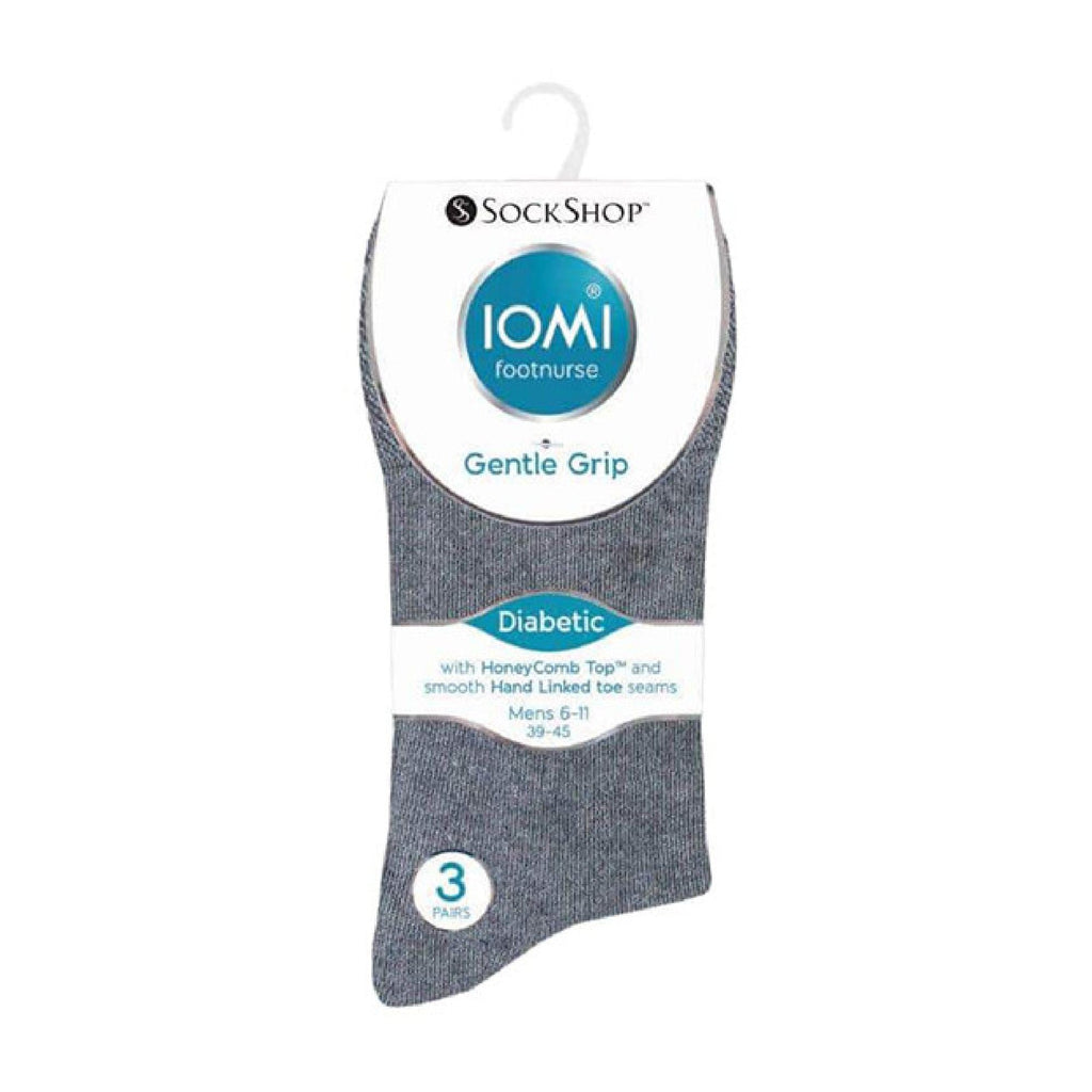 6 Pack Mens Non Elastic Cotton Diabetic Socks with Seamless Toe