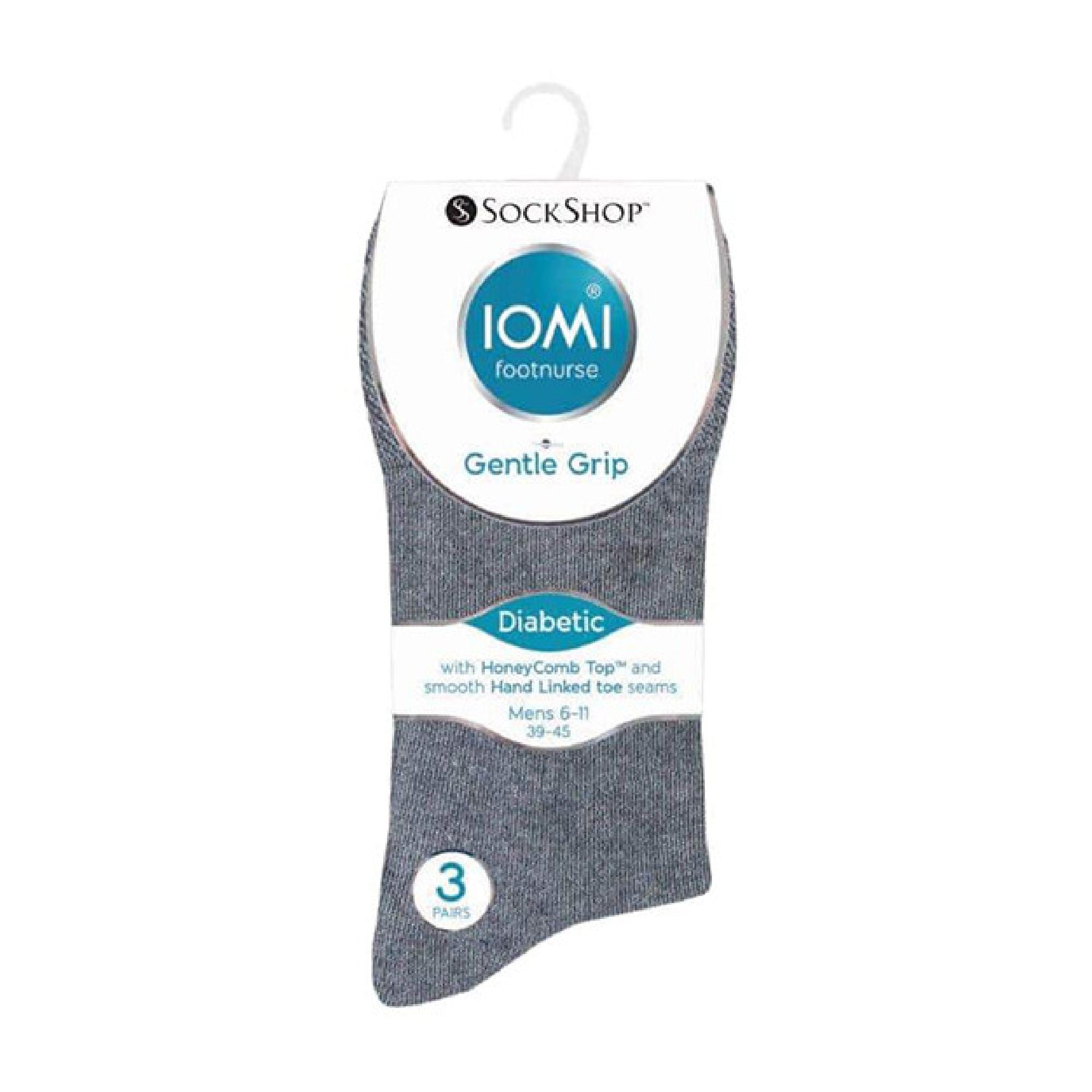 6 Pack Mens Non Elastic Cotton Diabetic Socks with Seamless Toe