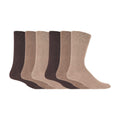 6 Pack Mens Non Elastic Cotton Diabetic Socks with Seamless Toe