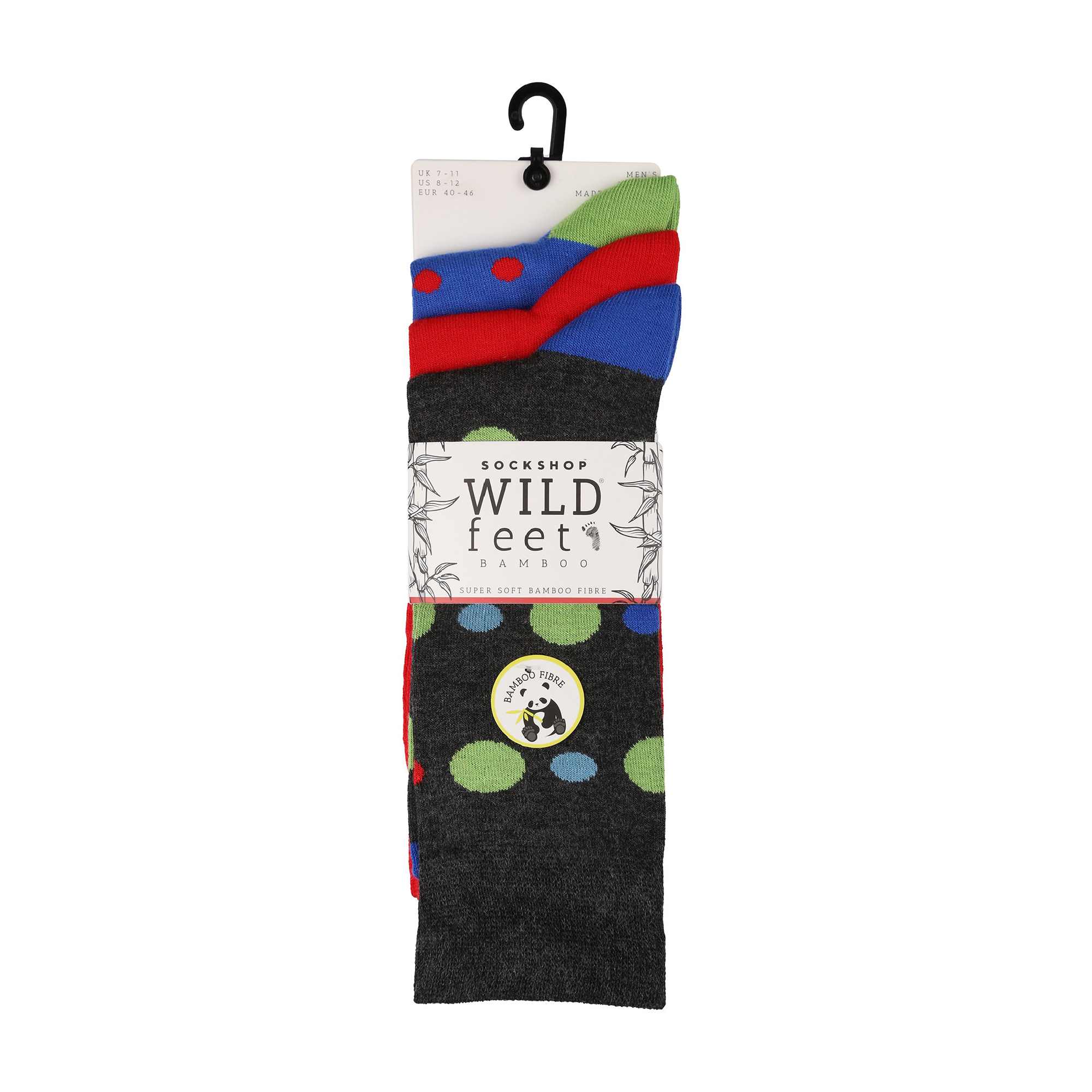 3 Pack Mens Colourful Modern Patterned Bamboo Dress Socks
