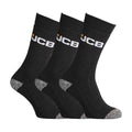 3 Pack Mens Black Grey Cushioned Boot Work Socks