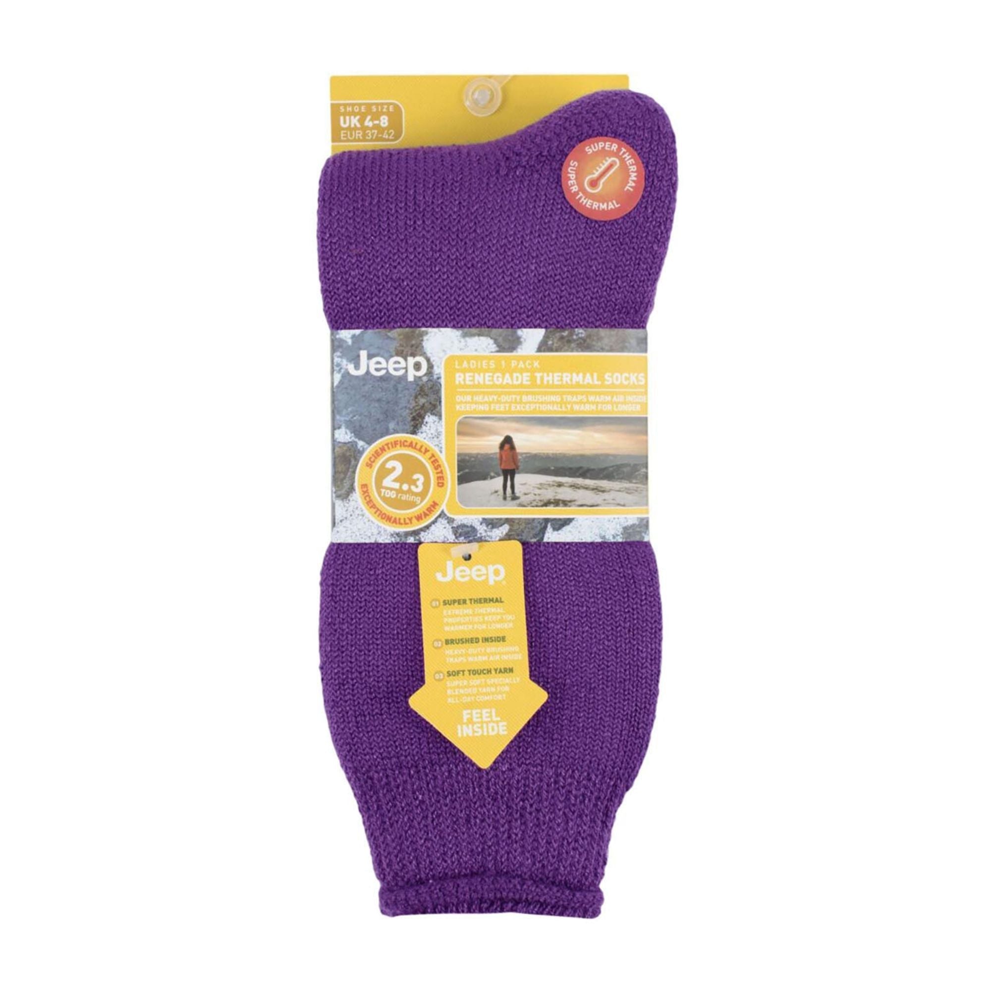 Ladies Luxury Breathable Thermal Boot Sock - 1 Pack